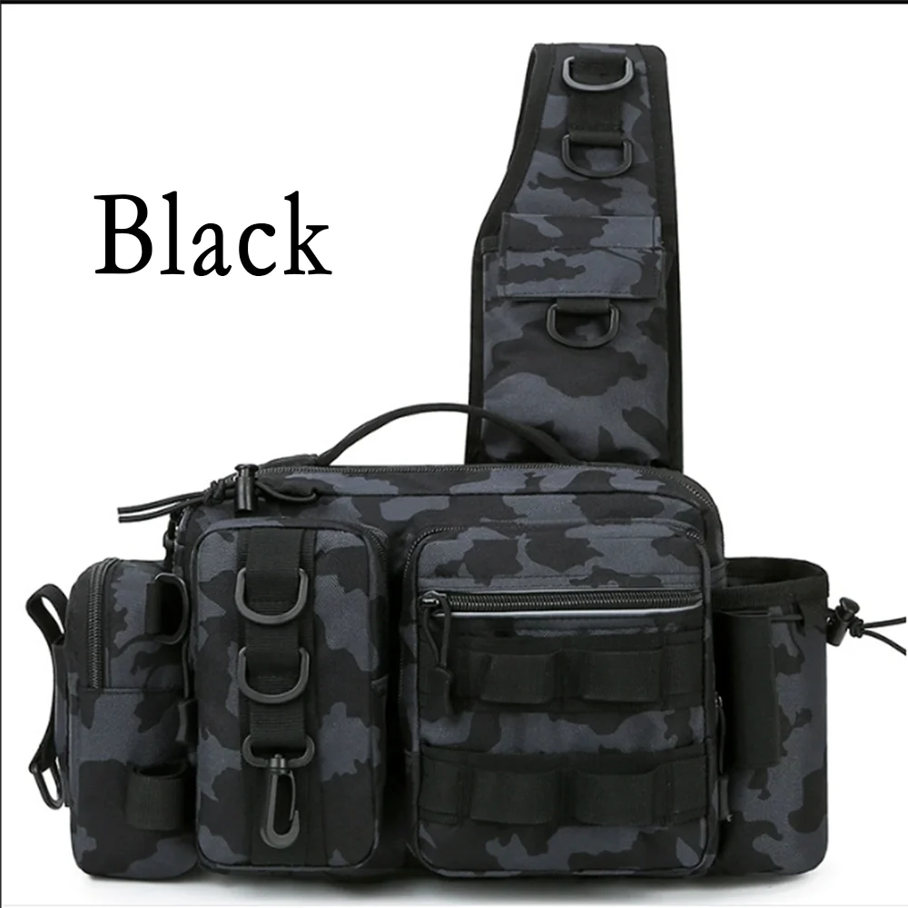 JSFUN Army Inspired Two-Color Fishing Tackle Waist bag 5