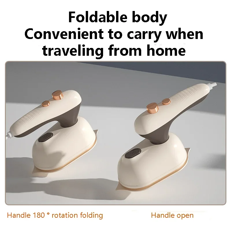Mini ferro elétrico doméstico portátil ferro a vapor dobrável molhado seco máquina de engomar portátil viagem aquecimento rápido ferro portátil 4