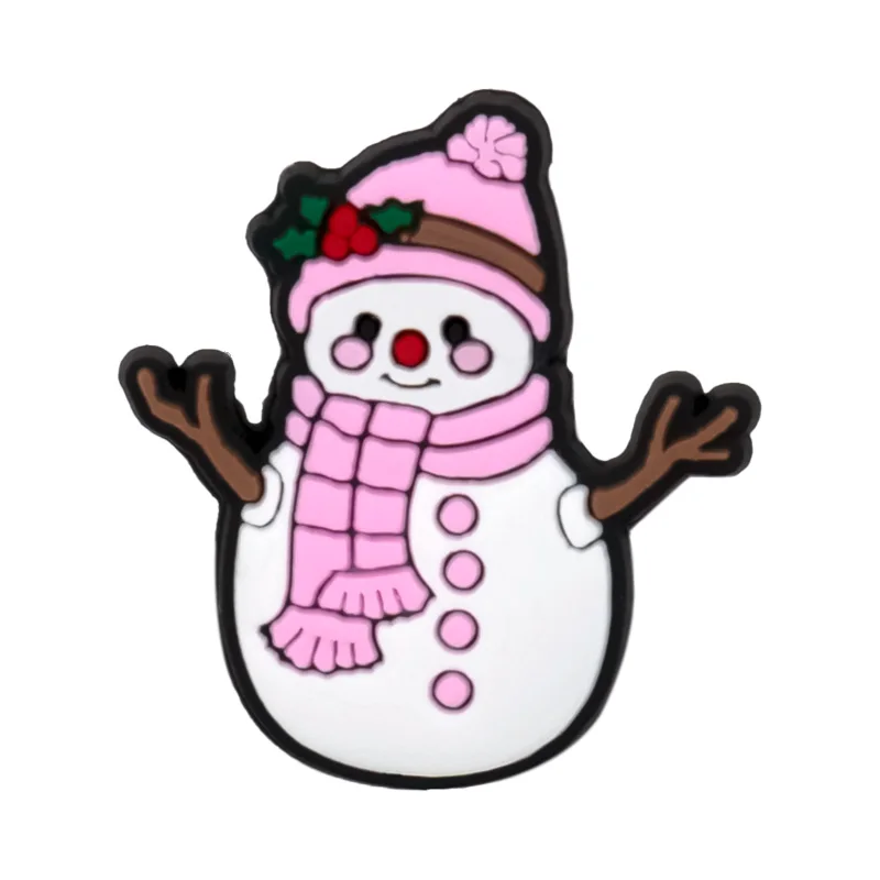 1/16pcs Merry Christmas Shoe Charms Deer Snowman Santa Claus Shoe Decorations Women Kids Favor Christmas Gifts Sandals Accessory