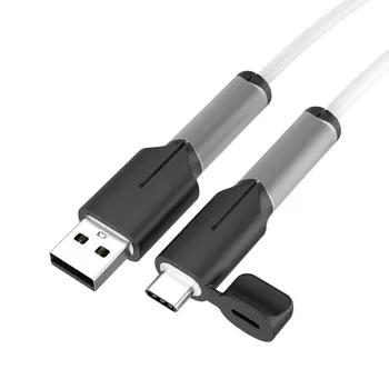 واقي كابل شاحن سيليكون عالمي ، غطاء واقي من النوع C ، غطاء مقاوم للغبار ، ملحقات موفر سلك خط البيانات 2