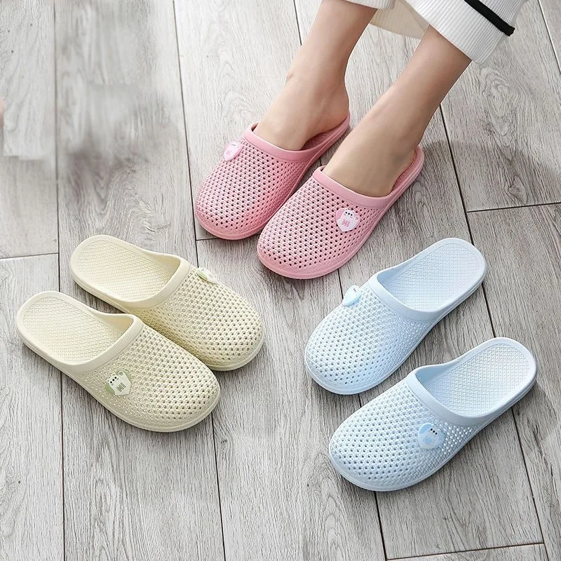 

Summer Slippers Shoes Woman Breathable Flip Flops Women Hollow Out Soft Non-Slip Indoor Outdoor Slippers Women Flat Sandals
