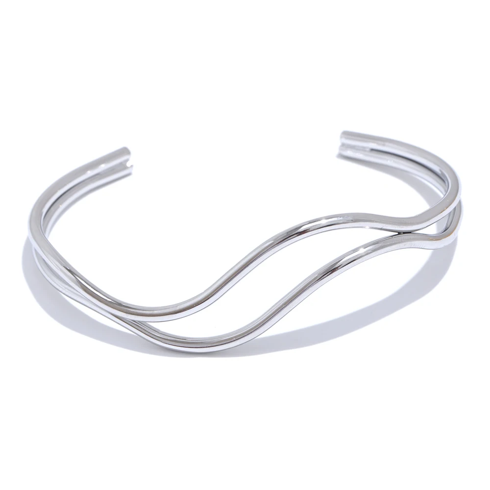 Double-Layer Adjustable Cuff Bracelet