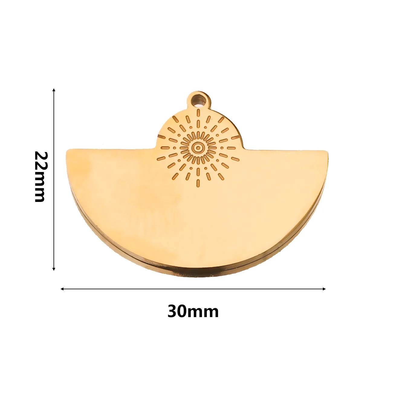 Bohemian Style Titanium Steel Water Drop Charm Pendant Gold DIY Connector Pendant Earrings Necklace 5