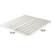 Compack Fabric Covered Wood Slats, Bunkie Board, Box Spring Replacement, Natural, King 2