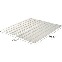 Compack Fabric Covered Wood Slats, Bunkie Board, Box Spring Replacement, Natural, King 2