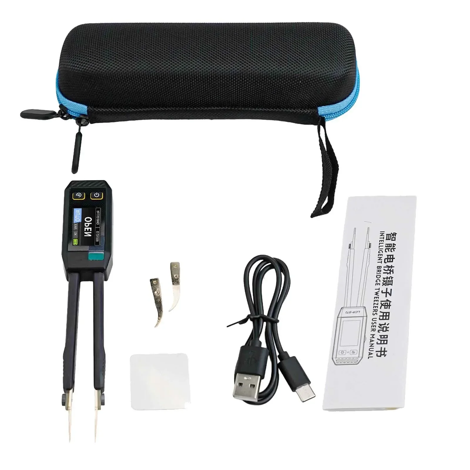 LCRST1 Digital Tweezers Three Frequency Test Intelligent Identification Convenient Operation Flexible Assembly