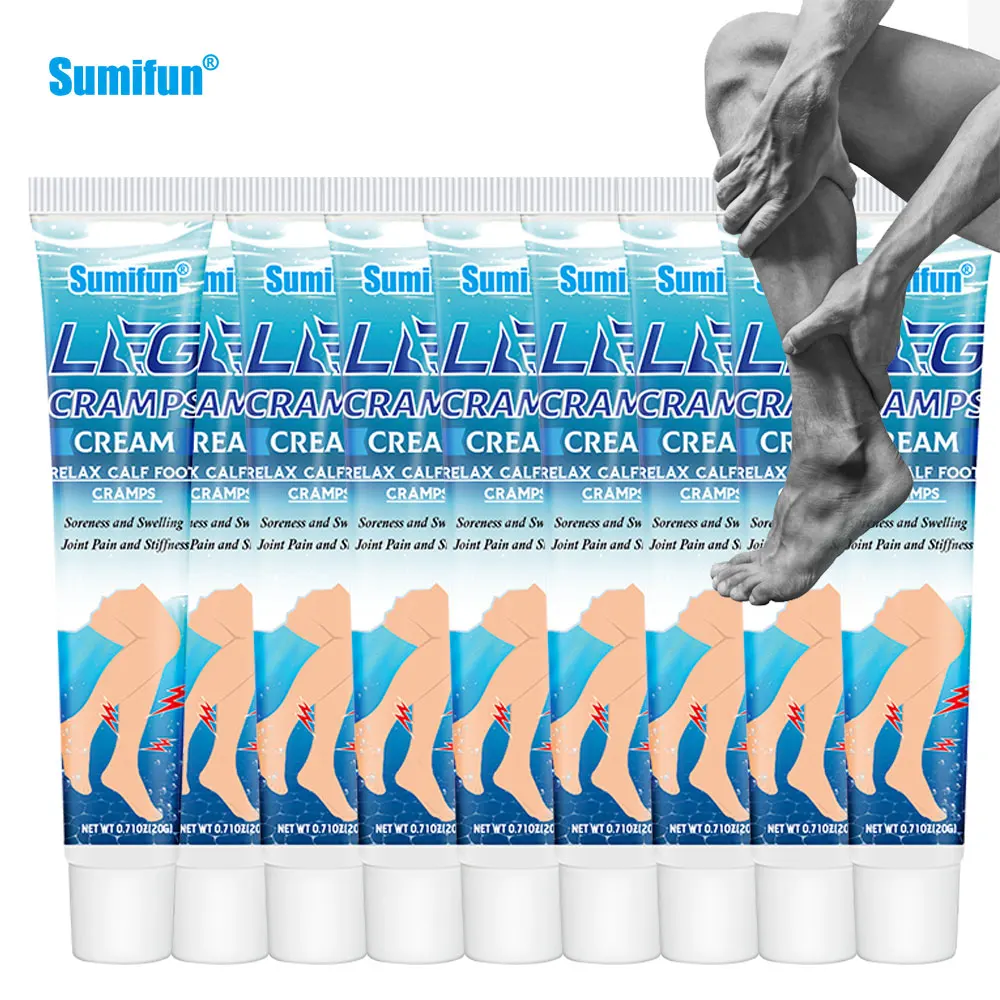 

10Pcs Sumifun Leg Cramp Cream Muscle Spasms Pain Medical Ointment Knee Joint Heel Tendon Chinese Herbal Medicines Health Care