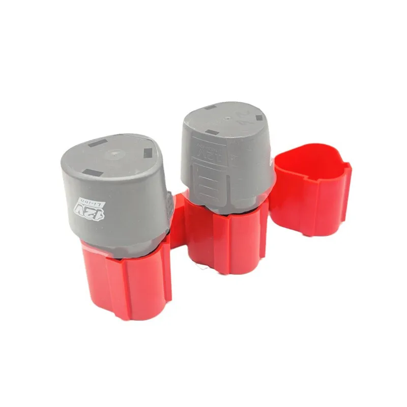 Batterie-Aufbewahrungshalter für Makita, Bosch, Milwaukee 10,8 V 12 V Batterien, Wandhalterung, Werkzeug-Display-Rack für Milwaukee-Zubehör – Detail 9