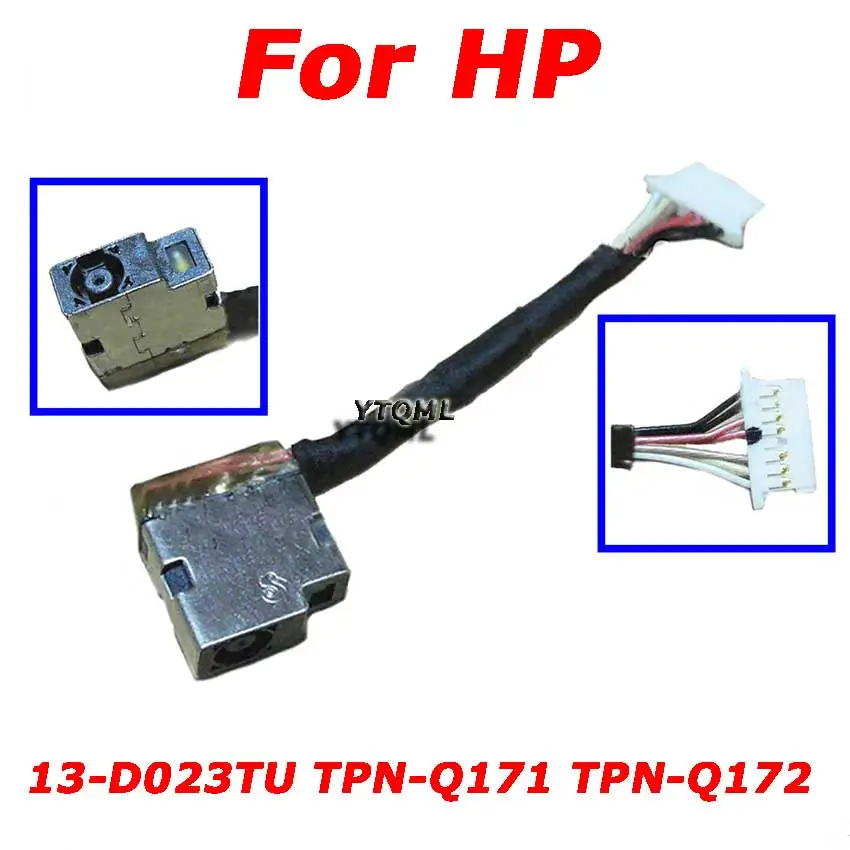 

1-10Pcs New Laptop DC Power Jack Cable For HP 13-D023TU TPN-Q171 TPN-Q172 HSTNN-Q95C Charging Port Connector