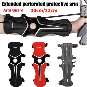 30 cm/22 cm Protezione del braccio Tiro con l'arco Arco Freccia Protezione dell'avambraccio per la pratica della caccia Fascia da braccio sicura per adulti Forniture per giochi all'aperto