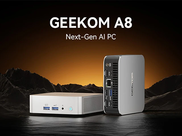GEEKOM A8 AI Mini PC, AMD Ryzen 7 8845HS 8