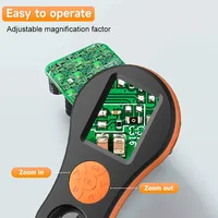 Digital Magnifier 2MP Video Portable Microscope 2.0'' Screen 8LEDs With Magnifying Glass For Windows/Mac 32B TF Card For Option 5