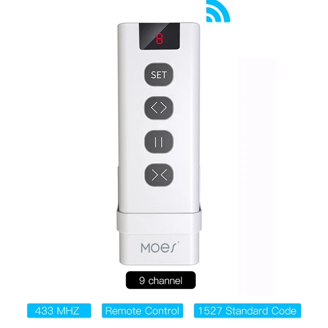 Tuya Smart Life WiFi RF433 Blind Curtain Switch with Remote for Electric Roller Shutter Sunscreen Google Home Alexa Smart Home Remote Controller