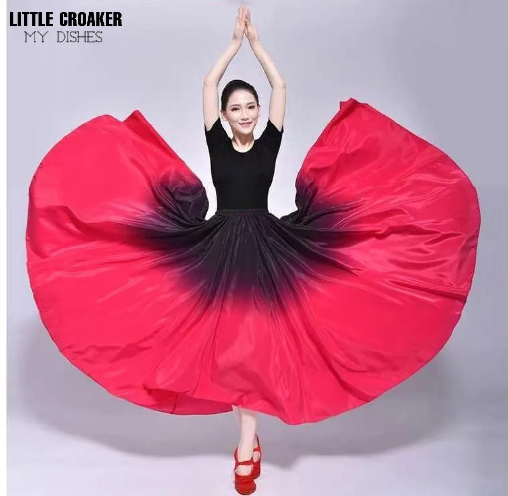 Spain Flamenco Dance Performer Dresses for Women Stage Performance Dancing Skirts 360/540/720 Degree Costumes Female Vestido women flamenco dresses