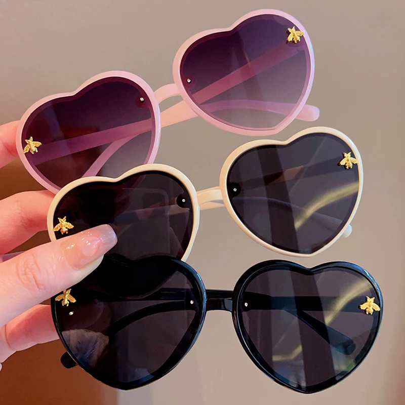 Children Cute Colors Animal Bee UV400 Sunglasses Baby Girls Outdoor Acrylic Sun Protection Sunglasses Kids Sun Glasses