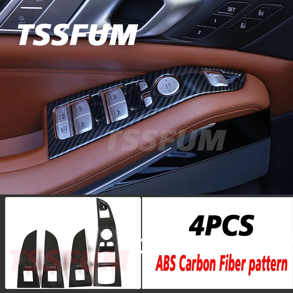 Newest Car Interior Carbon Fiber Full Set Sticker Center Control Gear Shift Panel Cover for BMW G05 X5 2019-2022 Accessories
