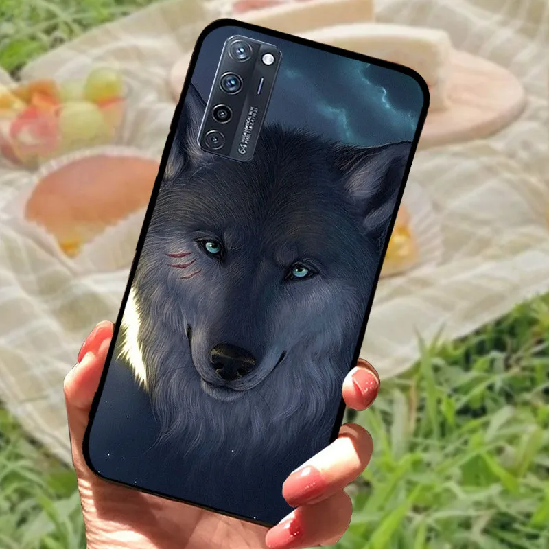 Enhanced Silicone Soft Marble Black Bumper Protective Case Cover