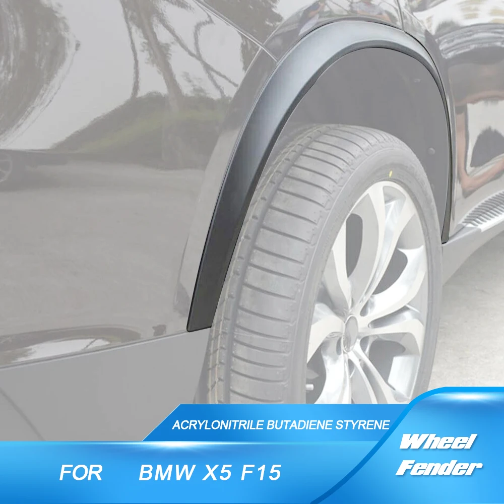 PP Black Car Fender Flares for BMW F15 X5 2014 2016 Wheel Arch
