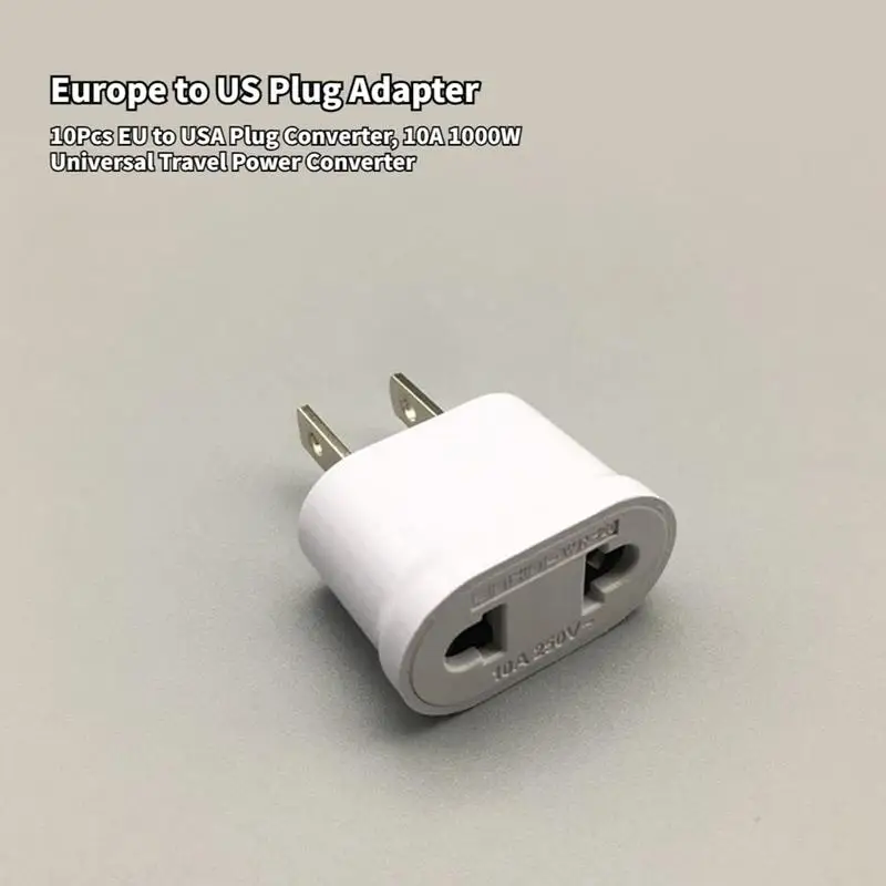 Travel Plug Adapter European Travel Converter Flame Retardant US Standard Travel Conversion Plug For Applicable To Dry Places