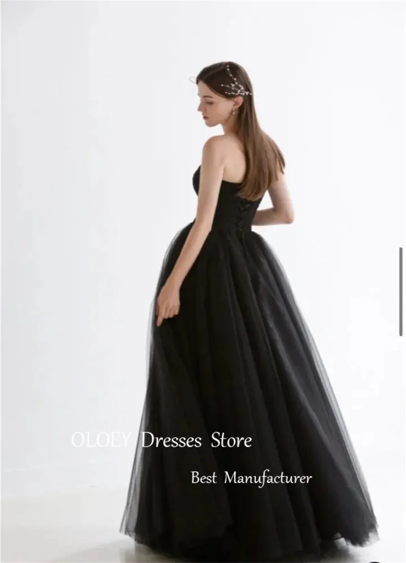 

OLOEY простые трапециевидные тюлевые корейские вечерние платья с Болеро для свадебной фотосессии корсет для любимой вечеринки Бальные платья 2024