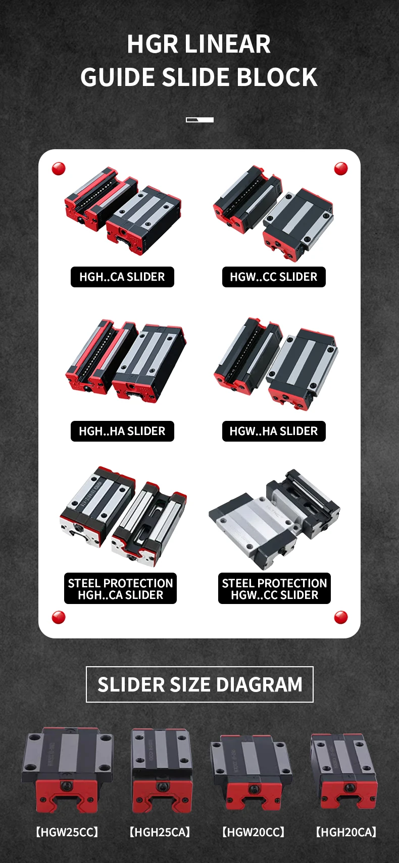 1 STÜCK HGR35 HGR40 Linearführungslänge 150-1150 mm + 1 STÜCK HGH35HA/HGW35HA/HGH35CA/HGW35CC/HGH40HA/HGW40HA/HGH40CA/HGW40CC CNC-Schieber – Detail 3