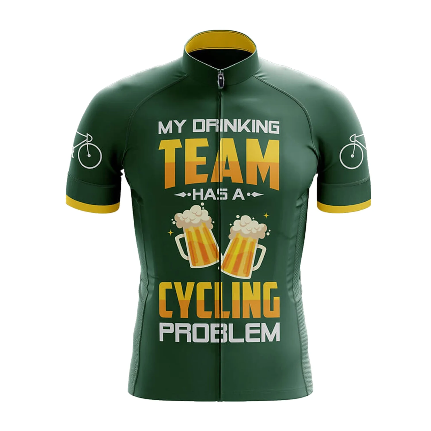 thumbnail image 1 of Colección clásica de cerveza retro, camiseta de ciclismo de secado rápido, para motociclismo, carreras, cross country, equipo, bicicleta, deportes esenciales, manga corta, 1 of 5