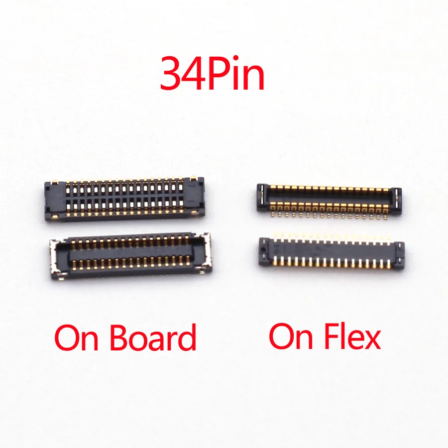 

5Pcs 34pin LCD Display FPC Connector For Huawei Enjoy 9plus 9 Plus Y9 2019 Y8S 9A Y6P 2020 Screen Flex Plug Port On Board