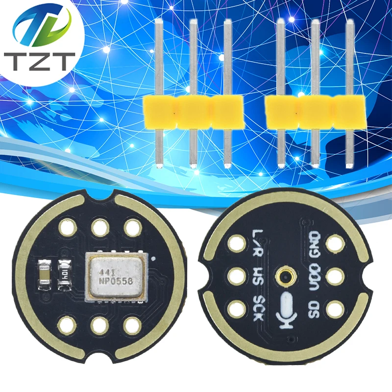 Omnidirektionales Mikrofonmodul TZT I2S-Schnittstelle INMP441 MEMS Hohe Präzision, geringer Stromverbrauch, extrem kleines Volumen für ESP32
