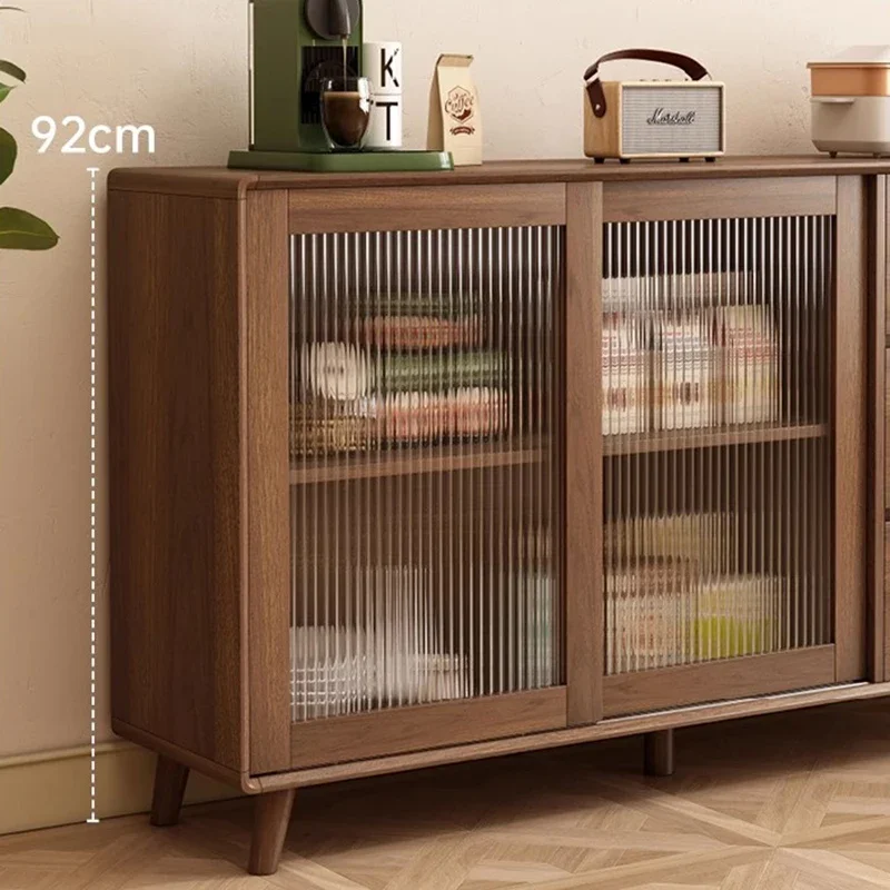 Wood Brown Side Cabinet Organizers Large Italian Cabinet Showcase Hallway Muebles De Cocina Kitchen Furnitures