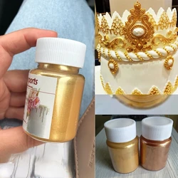 15g/Bottle Gold And Silver Dye Glitter Powder Mousse Cake Macaron Chocolate Baking Colorful Cakes Decorations And Tools