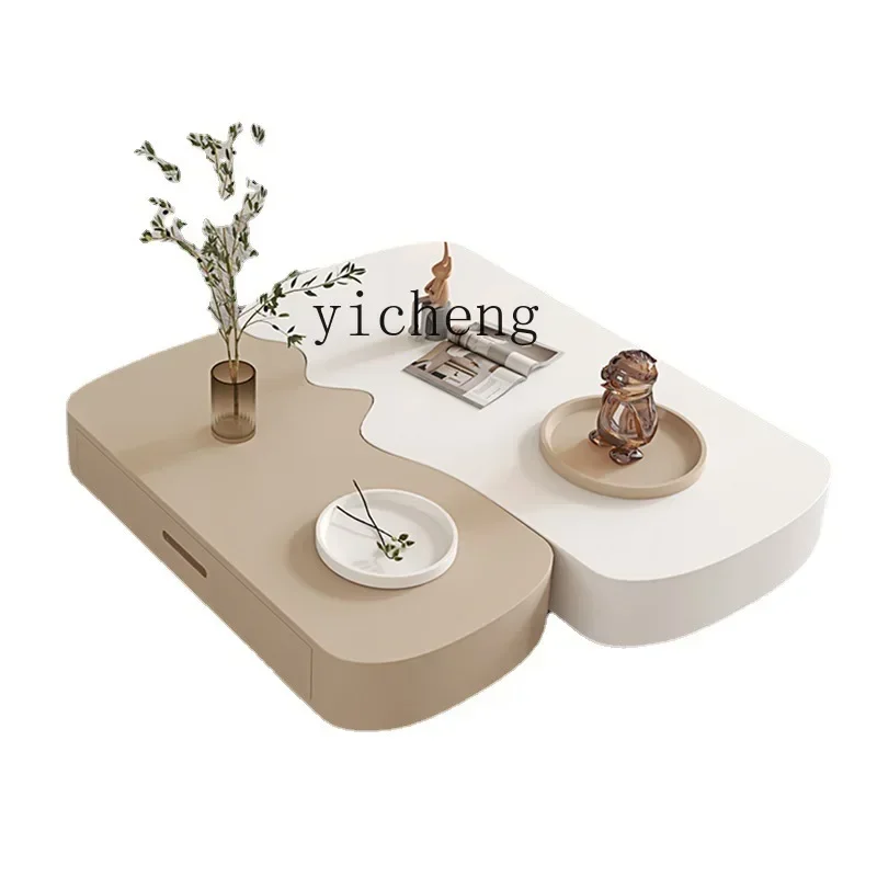 

XL Suspension Tea Table Combination Living Room Home Modern Minimalist Two Colors Tea Table