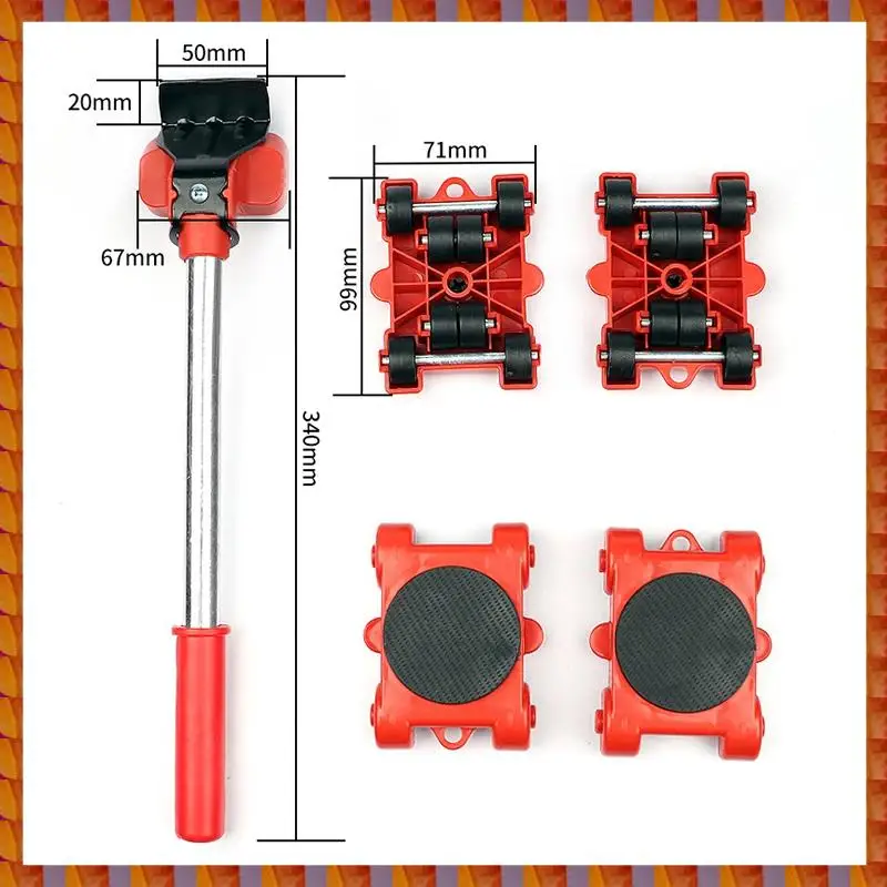 DIDI 5Pcs Furniture Mover For Home Shop Lifting Moving Heavy Duty Furniture Remover Lifter Sliders Kit Hand Transport Tools