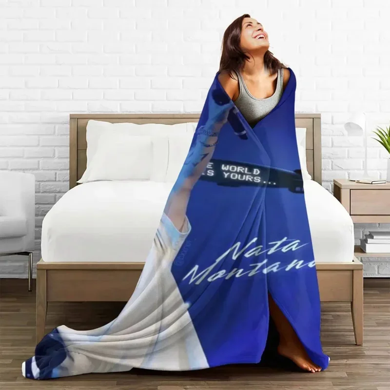 Natanael Cano Nata Montana Blanket Coral Fleece Plush Spring Autumn Singer Soft Throw Blanket for Sofa Office Bedding Throws 2