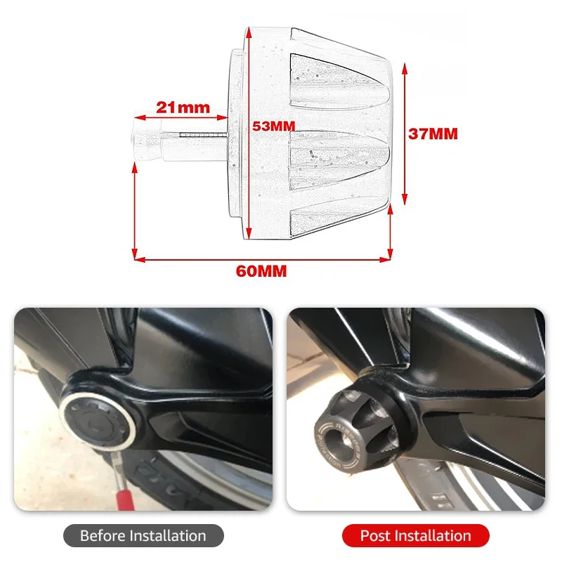 Motorcycle Final Drive Housing Cardan Crash Slider Protector