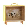 Novelty Wooden Money Box, Transparent Piggy Bank, Can Save Money, Coin, Cash Change, Home Desktop Decoration, Kids Gift 6