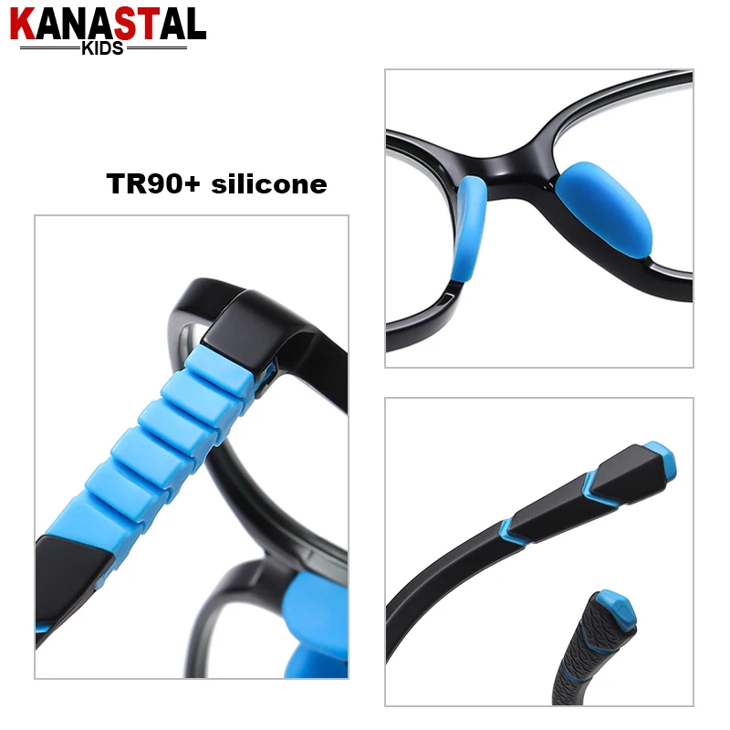 Children Anti Blue Light Glasses Kids Reading Glasses Prescription Myopia Anti Radiation Computer Eyewear TR90 Eyeglasses Frame