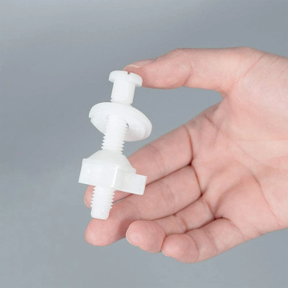

Brand New Toilet Seat Bolts Washers Easy Installation Plastic Toilet Seat Bolts Toilet Seat Repair Screws Kits