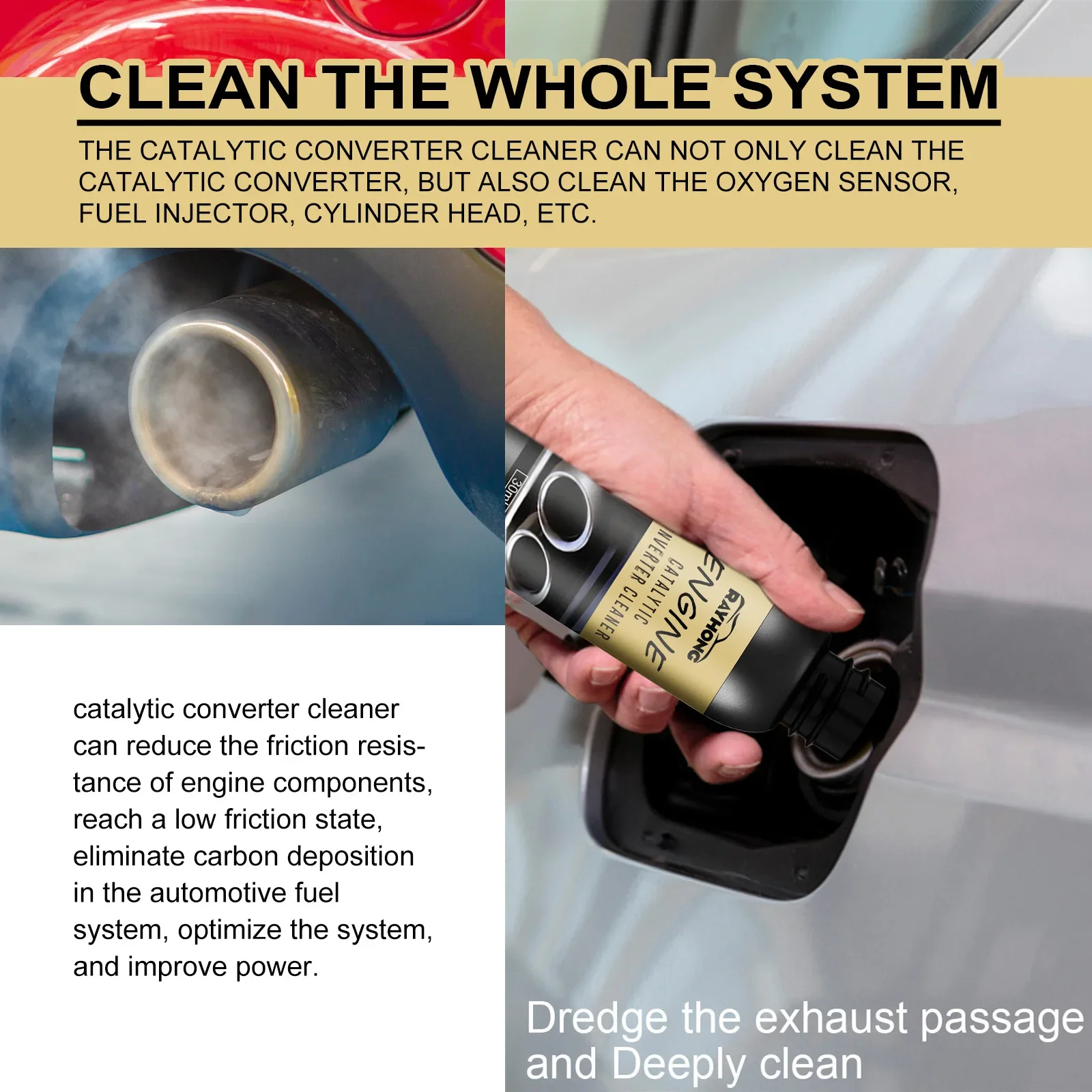Car Engine Catalyst Converter Cleaner Carbon Remover