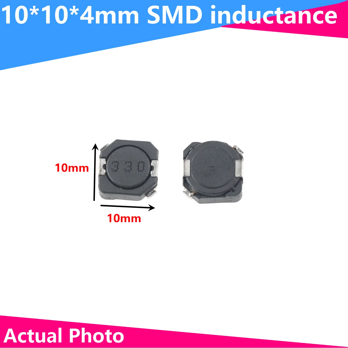 10PCS SMD Power Inductors CDRH104R CD104R 10*10*4MM 2.2UH 3.3UH 4.7UH 6.8UH 10UH 22UH 33UH 47UH 68UH 100UH 220/330/470/680UH 10pcs 12 12 7mm cd127r shielded inductor smd 2 2 3 3 4 7 6 8 10 15 22 33 47 100 150 220 330 680uh power inductance cdrh127