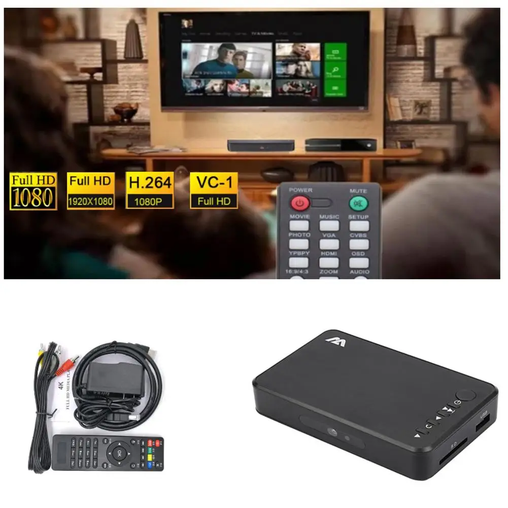 ̴ Ǯ Hd Ƽ̵ ÷̾,   ũ, 1080p, Usb, ܺ Hdd ̵ ÷̾, U ũ