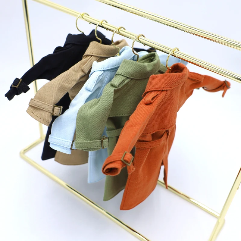 Blythe Doll Clothes Trench Coat For Blyth Azone Shoes OB23 OB24 Dolls Windbreaker