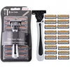 Shaver Brand New Design Men Razor Shaving Three Layer Shaver Reusable Razor Imported Blade Multi Tool Head Change 1