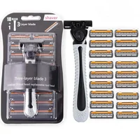 Shaver Brand New Design Men Razor Shaving Three Layer Shaver Reusable Razor Imported Blade Multi Tool Head Change 1