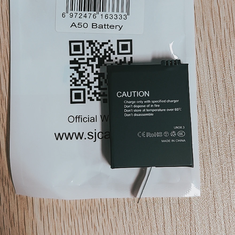Batterie SJCAM A50 Li-ion Rechargeable 1000mAh - Autonomie Longue Durée