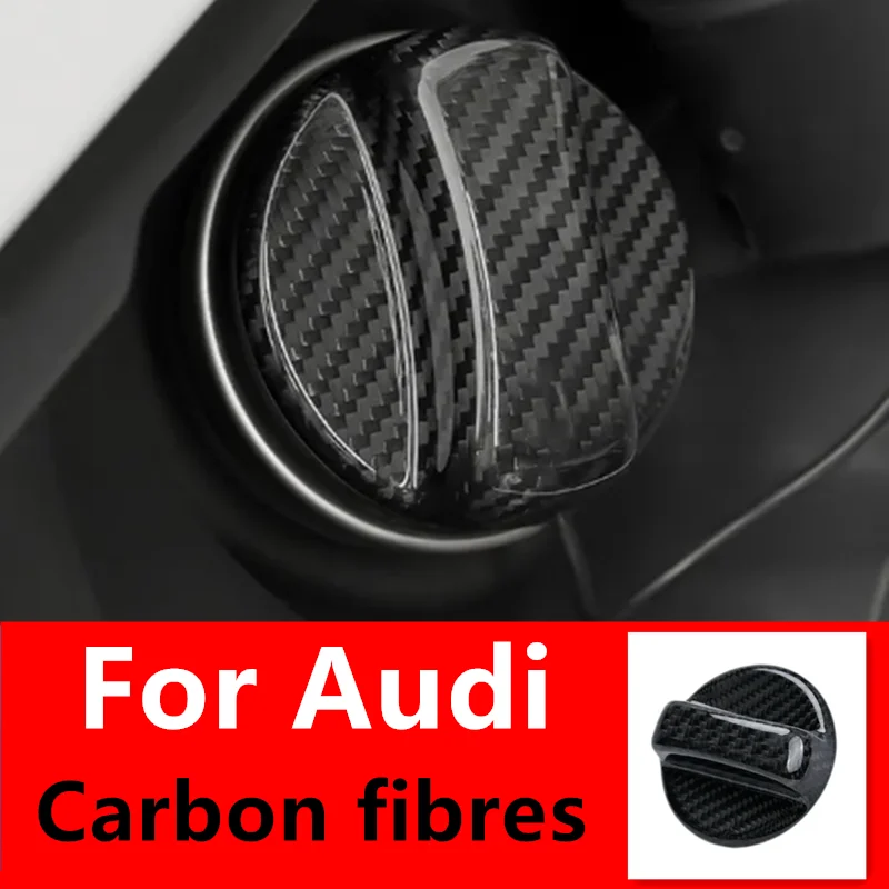 

Carbon Fibre Fuel Tank Cap For Audi A3 A4 S5 S4 A5 RS3 RS4 RS5 A7 RS7 Q3 Q5 A6 Q8 Sline Car Fuel Tank Cap Decorative Cover