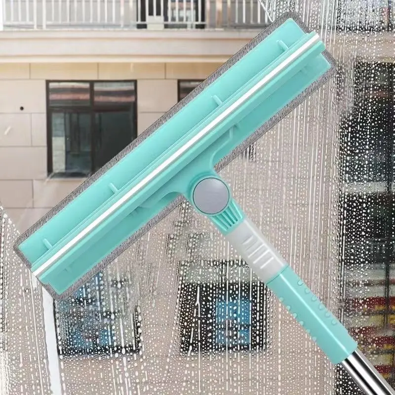 MagicWindowCleaningBrushLongHandleTelescopicGlassWiperScraper