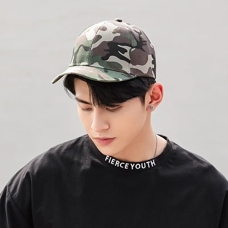 Baseball Caps Adjustable Summer Sunshade Outdoor Hunting Hiking Fishing Jungle Hats UV Protection Camouflage Print