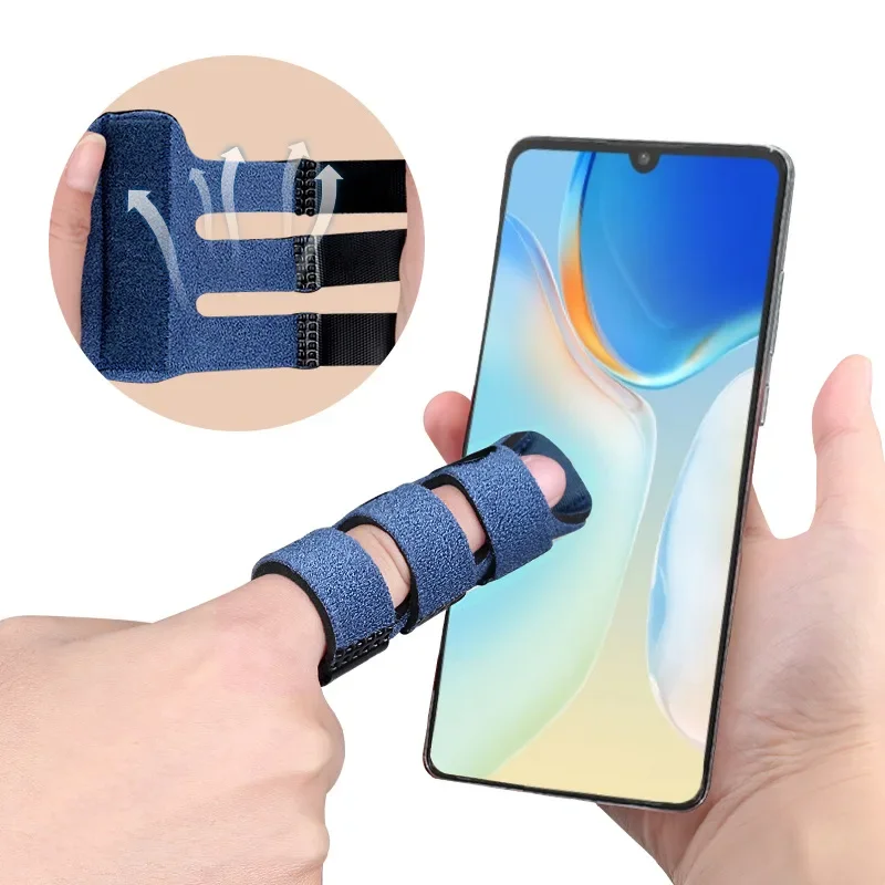 Finger Splint Pain Relief Trigger Finger Fixing Splint Straighten Brace Adjustable Sprain Dislocation Fracture Finger Splint Corrector Support
