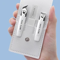 Manicure Set Stainless Steel Nail Clipper, Men/Women Nail Clippers Kit 3Pcs,Travel Manicure Grooming Kit Nail Clipper Set(White) 1