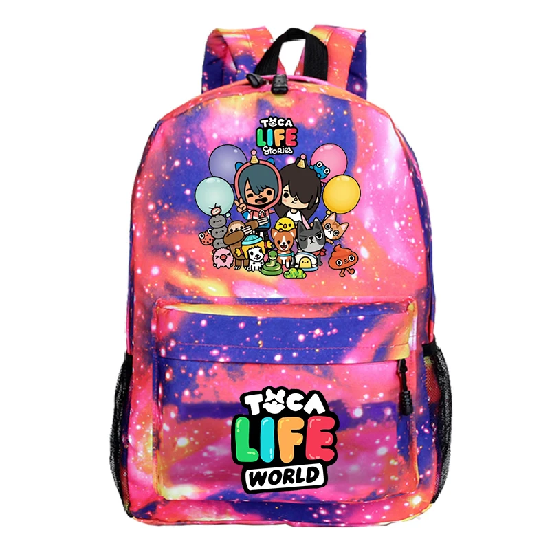 

Kids Toca Life World Backpack School Bag Boys Girls Cartoon Bookbag Children Schoolbag Students Knapsack Toca Boca Cute Backpack